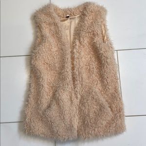 Light pink furry vest